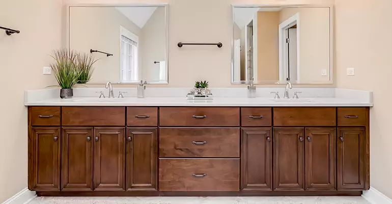 Bathroom Cabinet Renovation in Benson