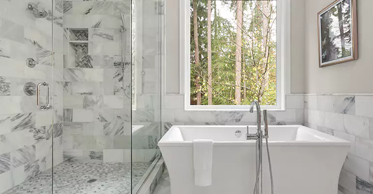 Bathtub to Tile Shower Conversion in Benson